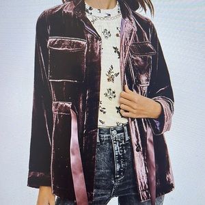 VELVET UTILITY JACKET